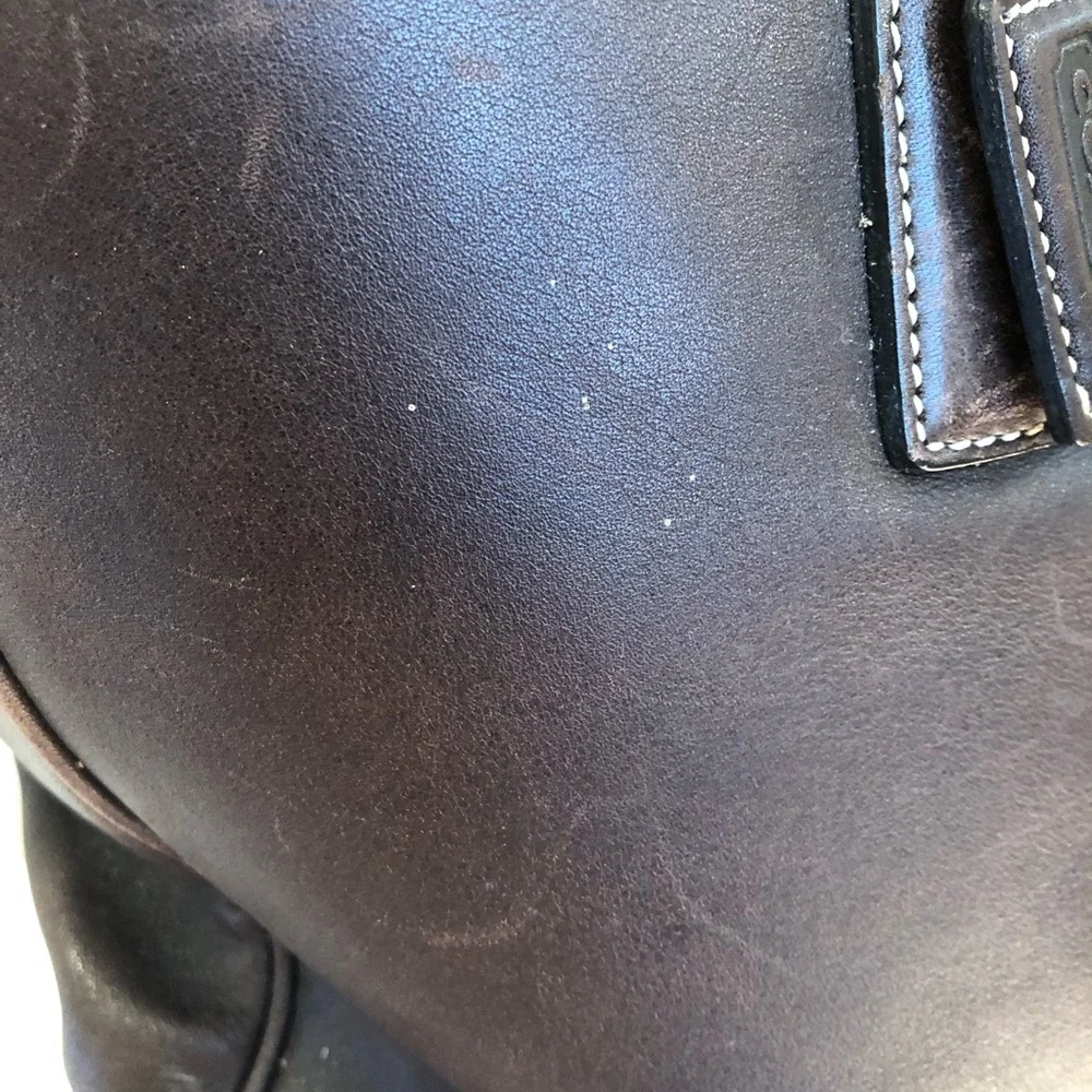 Vintage Leather Coach Tote Bag